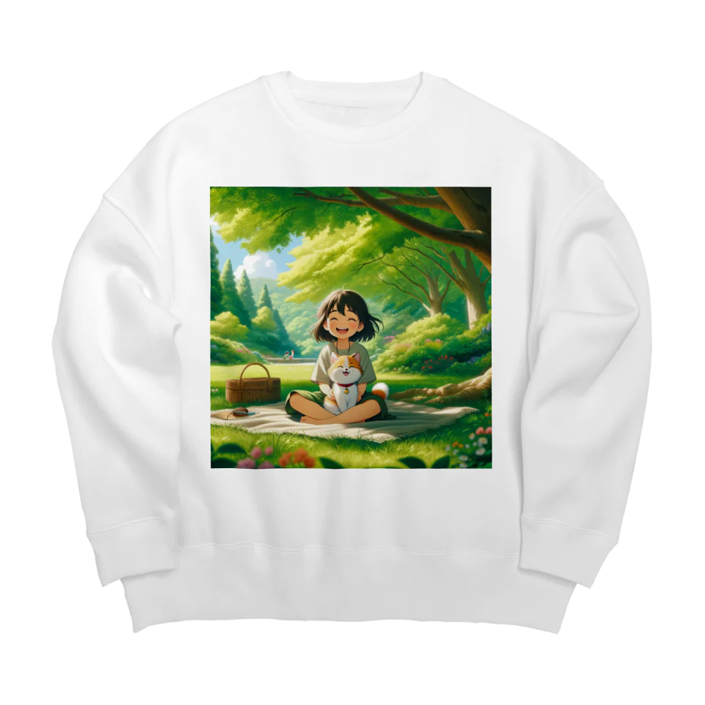 おしゃまんべのミコの大冒険2 Big Crew Neck Sweatshirt