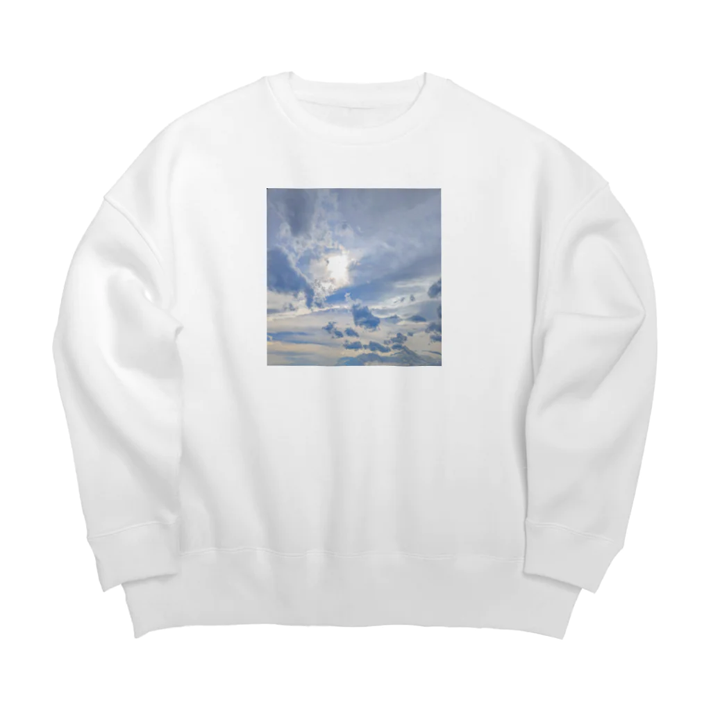 sasatasoの16時08分の空 Big Crew Neck Sweatshirt