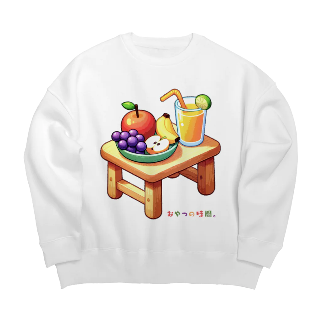 脂身通信Ｚのおやつの時間。_240711 Big Crew Neck Sweatshirt