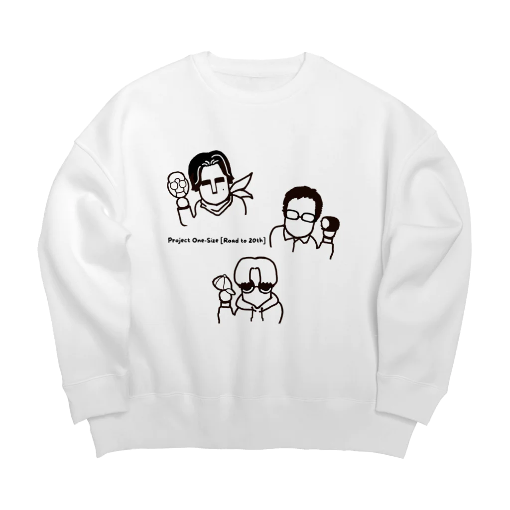 Project One-Sizeの３人の個性をギュッと集結 Big Crew Neck Sweatshirt