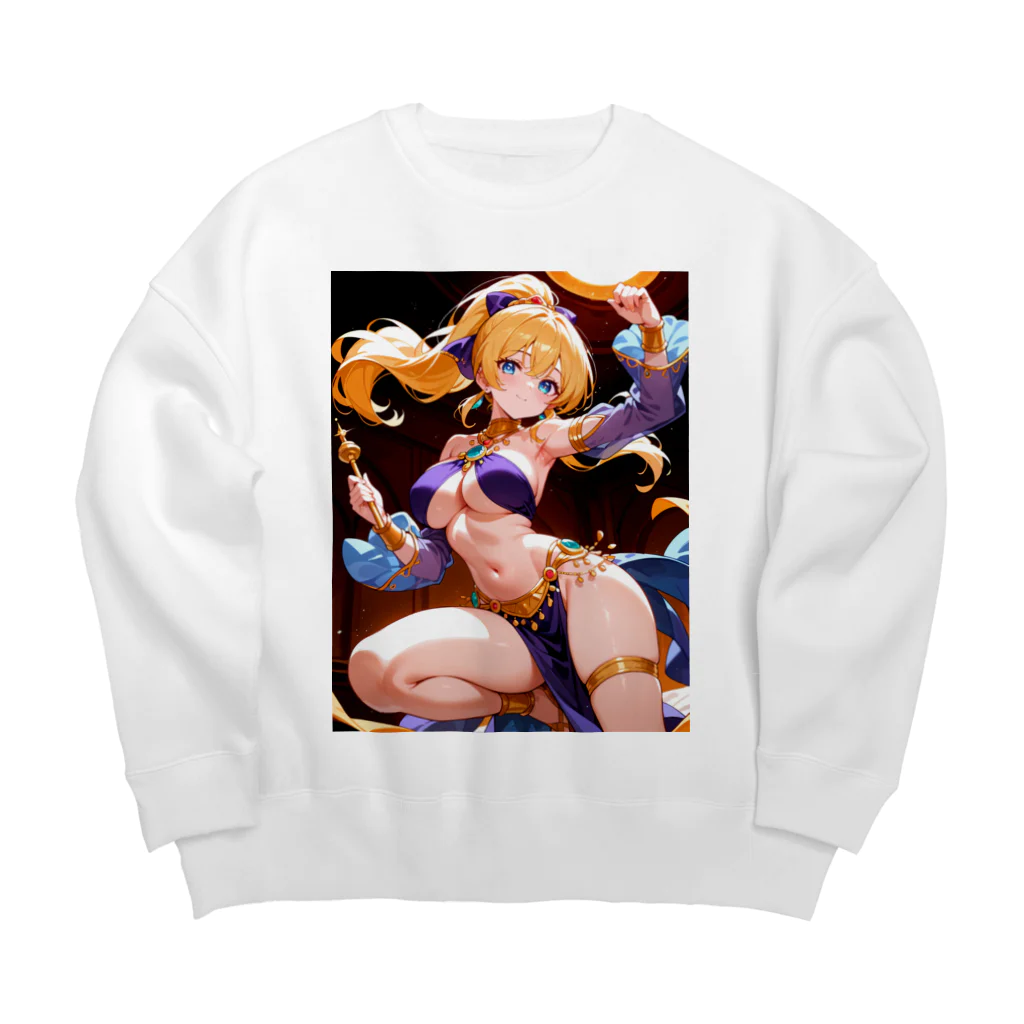 REALIVE(リアライブ)🎁公式の紫の踊り子タレイア 二次元タレイアシリーズNo.2 4-2-250204 Big Crew Neck Sweatshirt