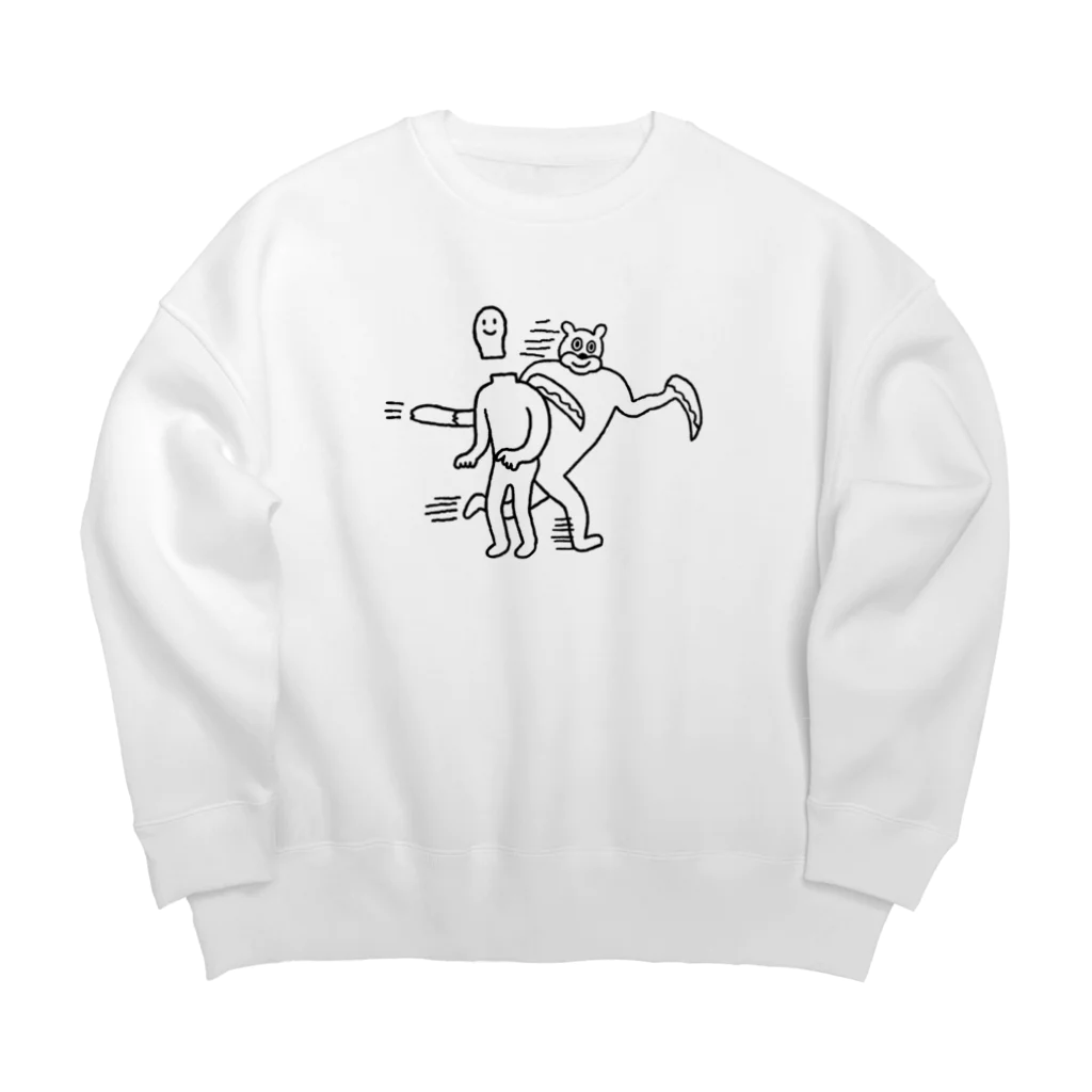 橋本ライドンショップのかまいたち Big Crew Neck Sweatshirt