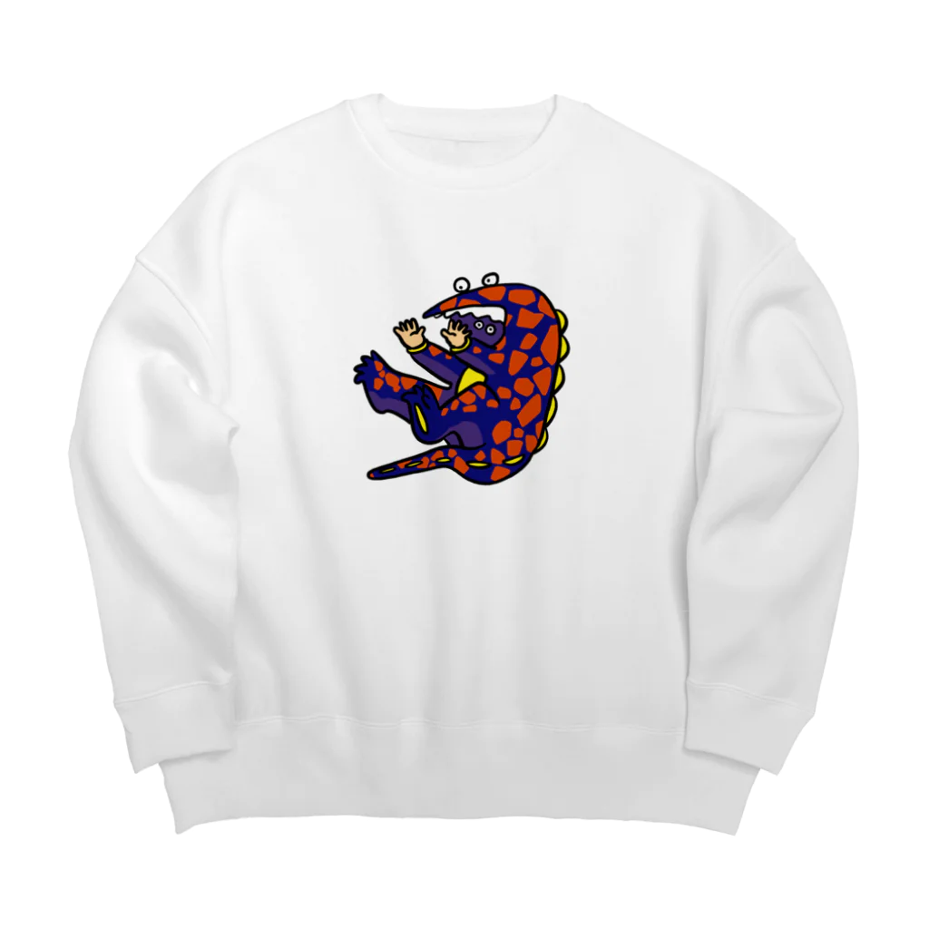 フランキーのすってんてん恐竜 Big Crew Neck Sweatshirt