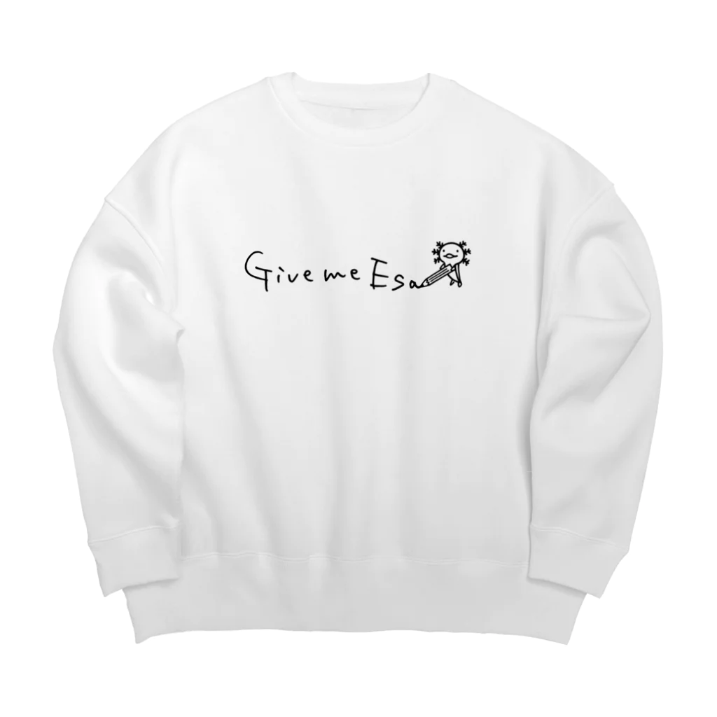 Nozi NozikoのGive me Esa（ウーパー） Big Crew Neck Sweatshirt