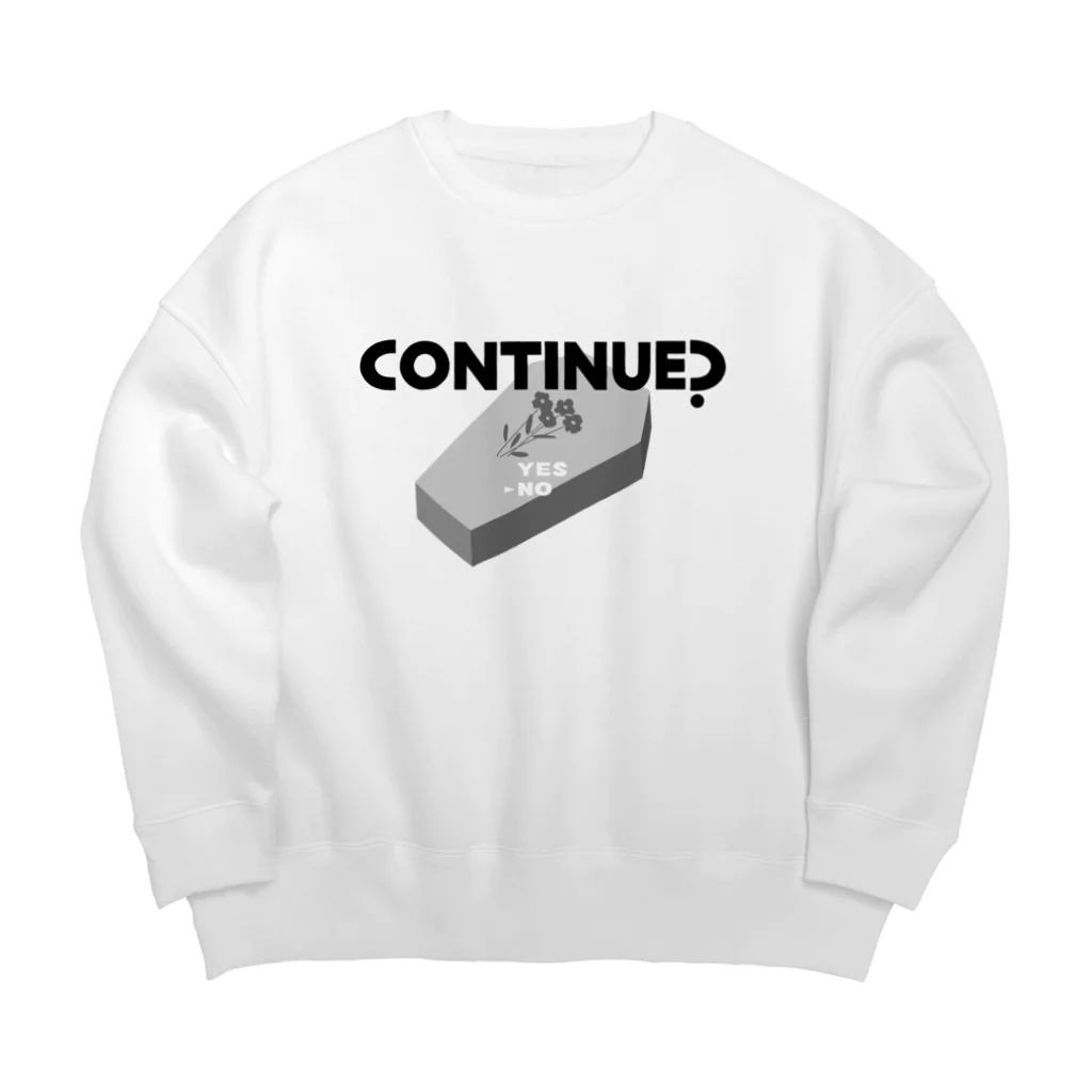 ねこぜもんのCONTINUE？(Type A) Big Crew Neck Sweatshirt