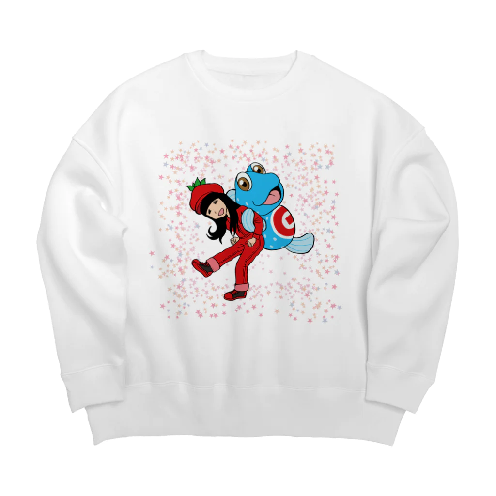 有明ガタァ商会のトマトのねえとガタちゃん Big Crew Neck Sweatshirt