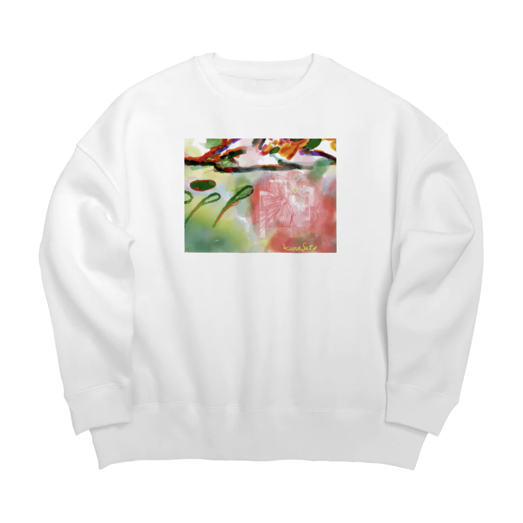 St.SKのFlowers in OZE Big Crew Neck Sweatshirt