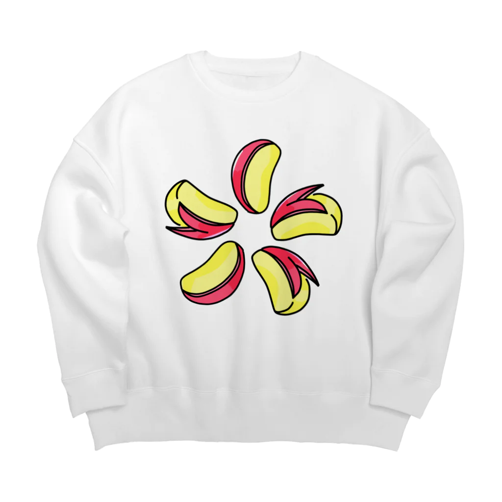 うらめし屋　のりんごうさぎ Big Crew Neck Sweatshirt