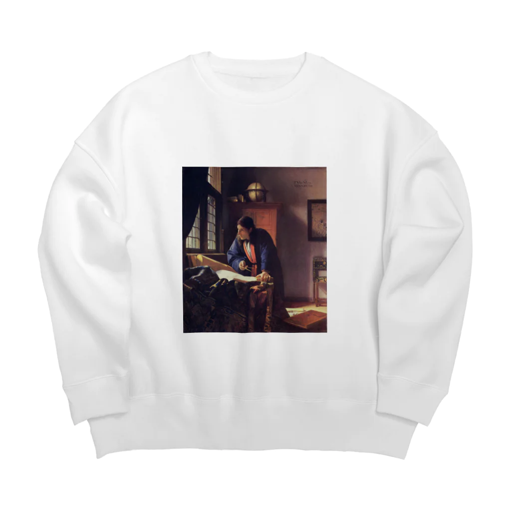 Art Baseの地理学者 / フェルメール (The Geographer 1669) Big Crew Neck Sweatshirt