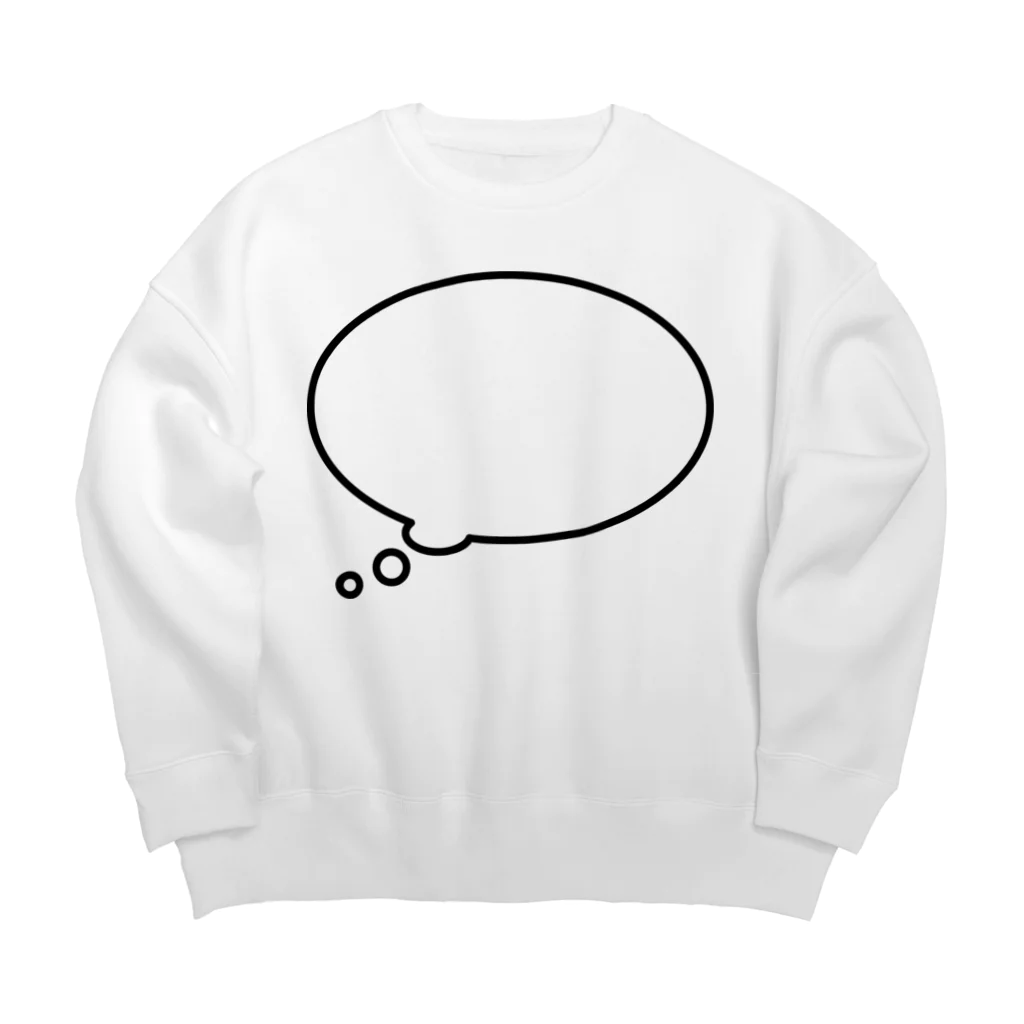 ぷぁ〜のかんがえちゅう Big Crew Neck Sweatshirt