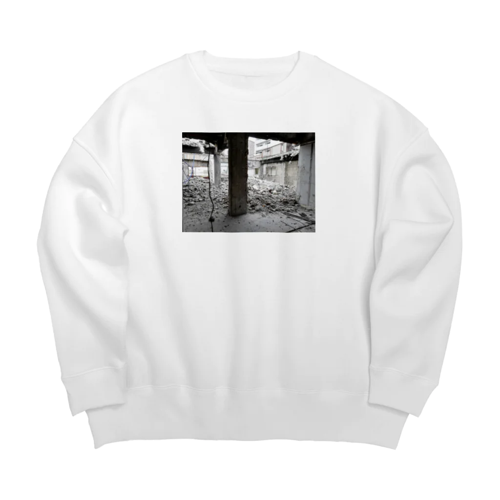 非人生の廃屋敷 Big Crew Neck Sweatshirt