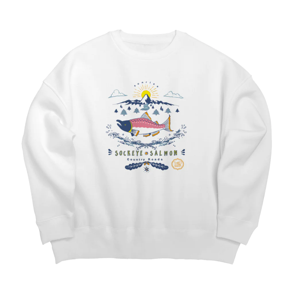 澄ノしおのベニシャケの帰還 Big Crew Neck Sweatshirt