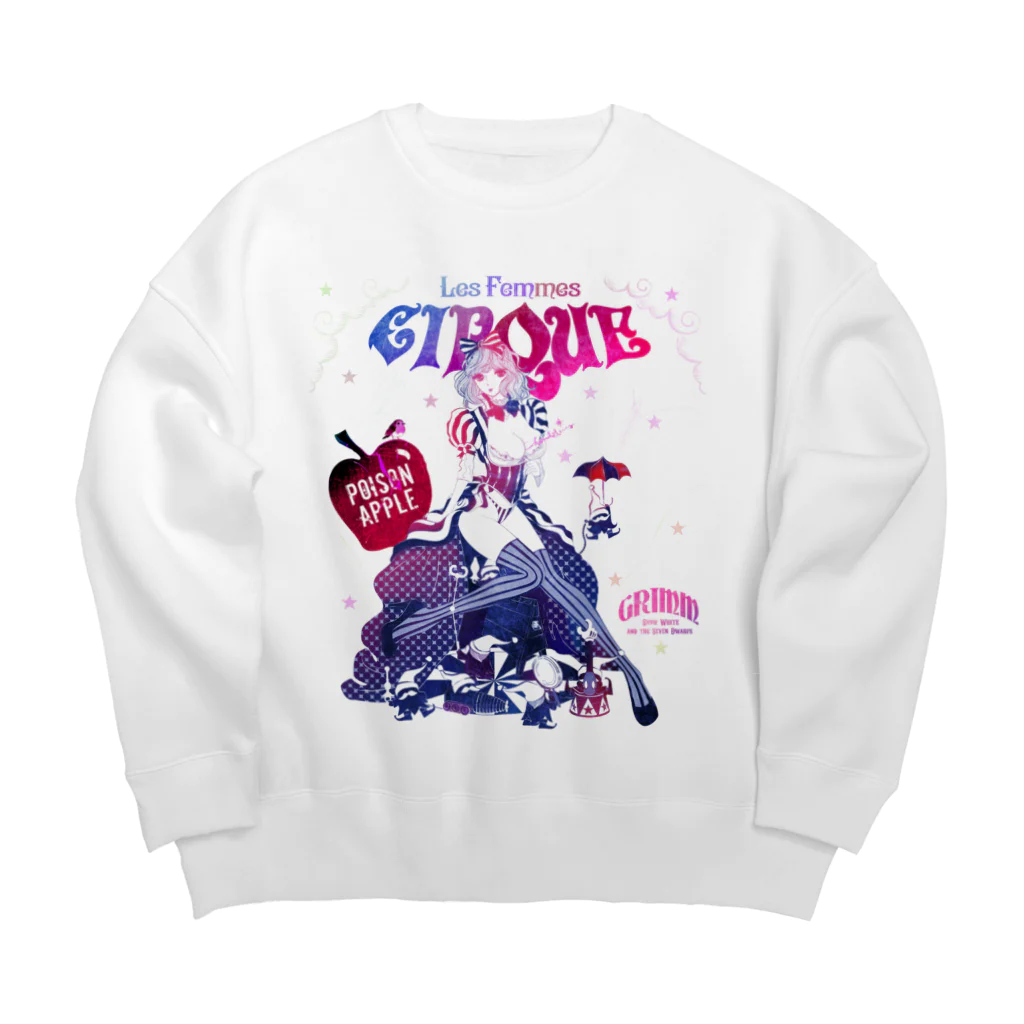 loveclonesの白雪姫と小人のサーカステント Big Crew Neck Sweatshirt