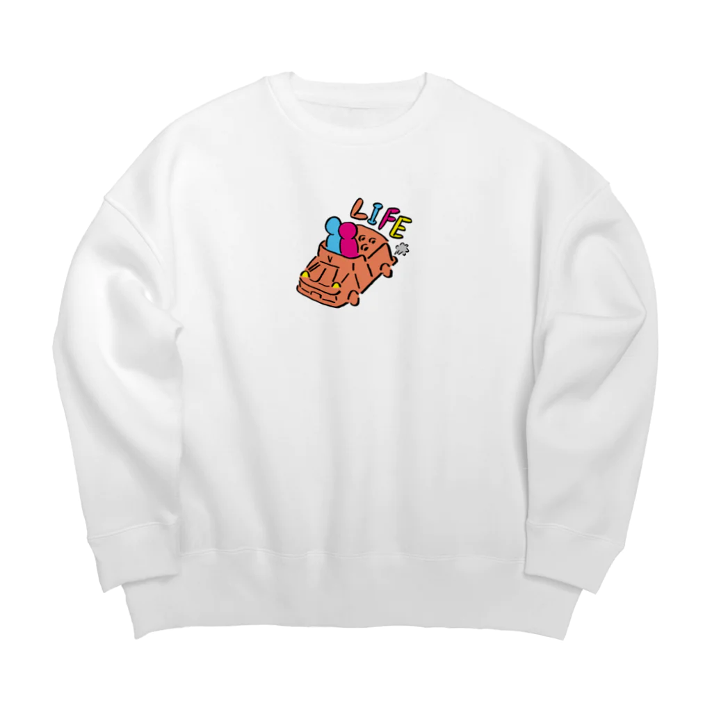 inakaworksのlife Big Crew Neck Sweatshirt