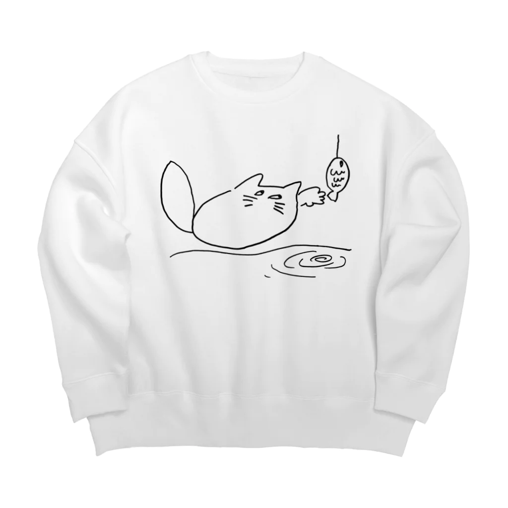 しもじょーのさかなぬすみ Big Crew Neck Sweatshirt