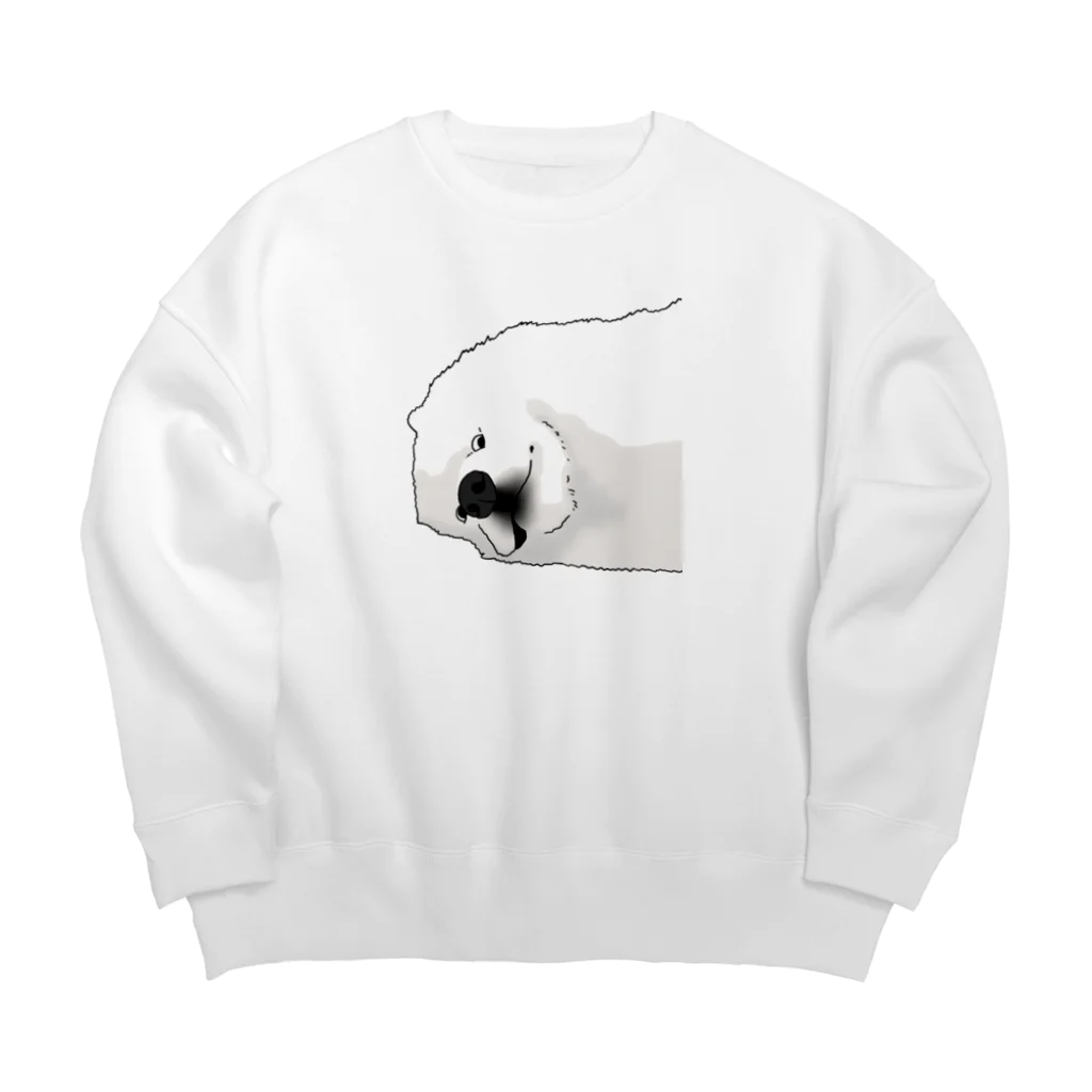 mof²の撫でろよサモエド Big Crew Neck Sweatshirt