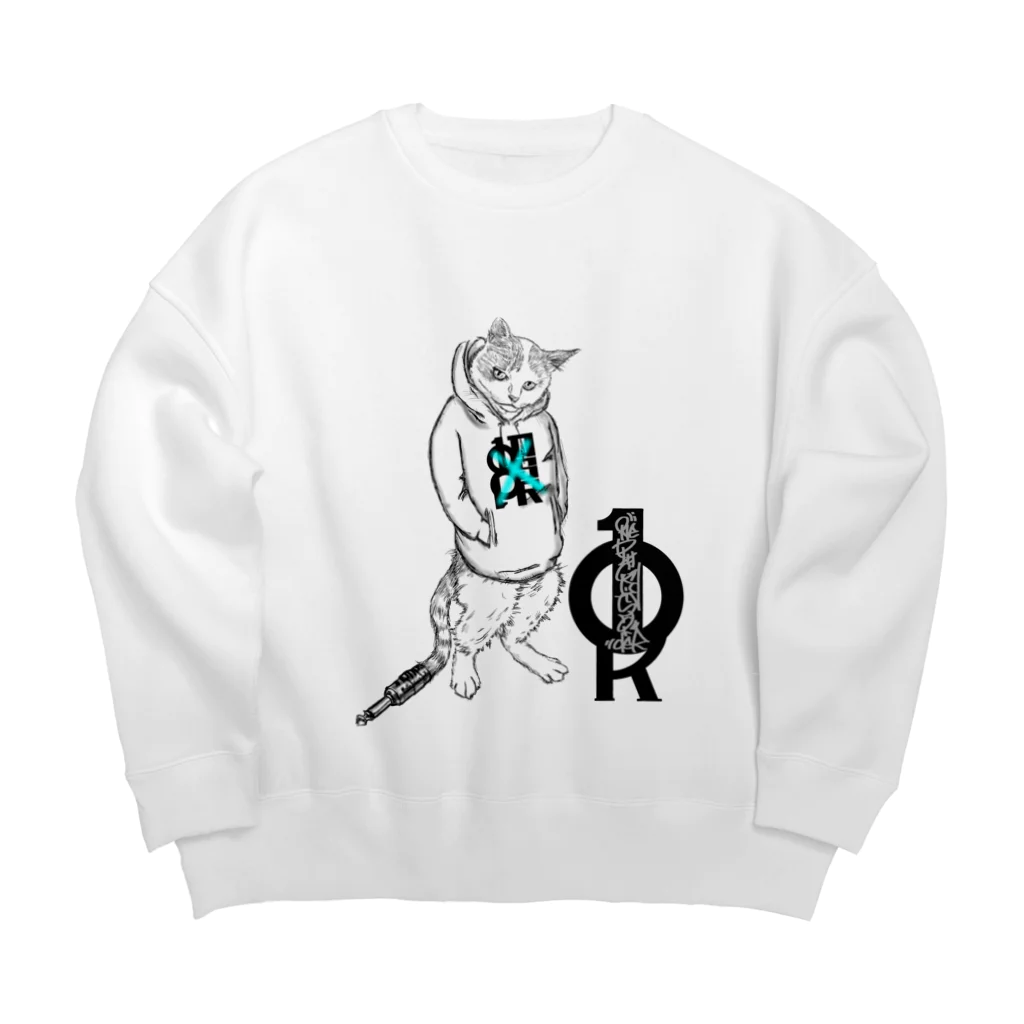 ONE PLUG DISordeRのONE PLUG DISordeR(cat model) Big Crew Neck Sweatshirt