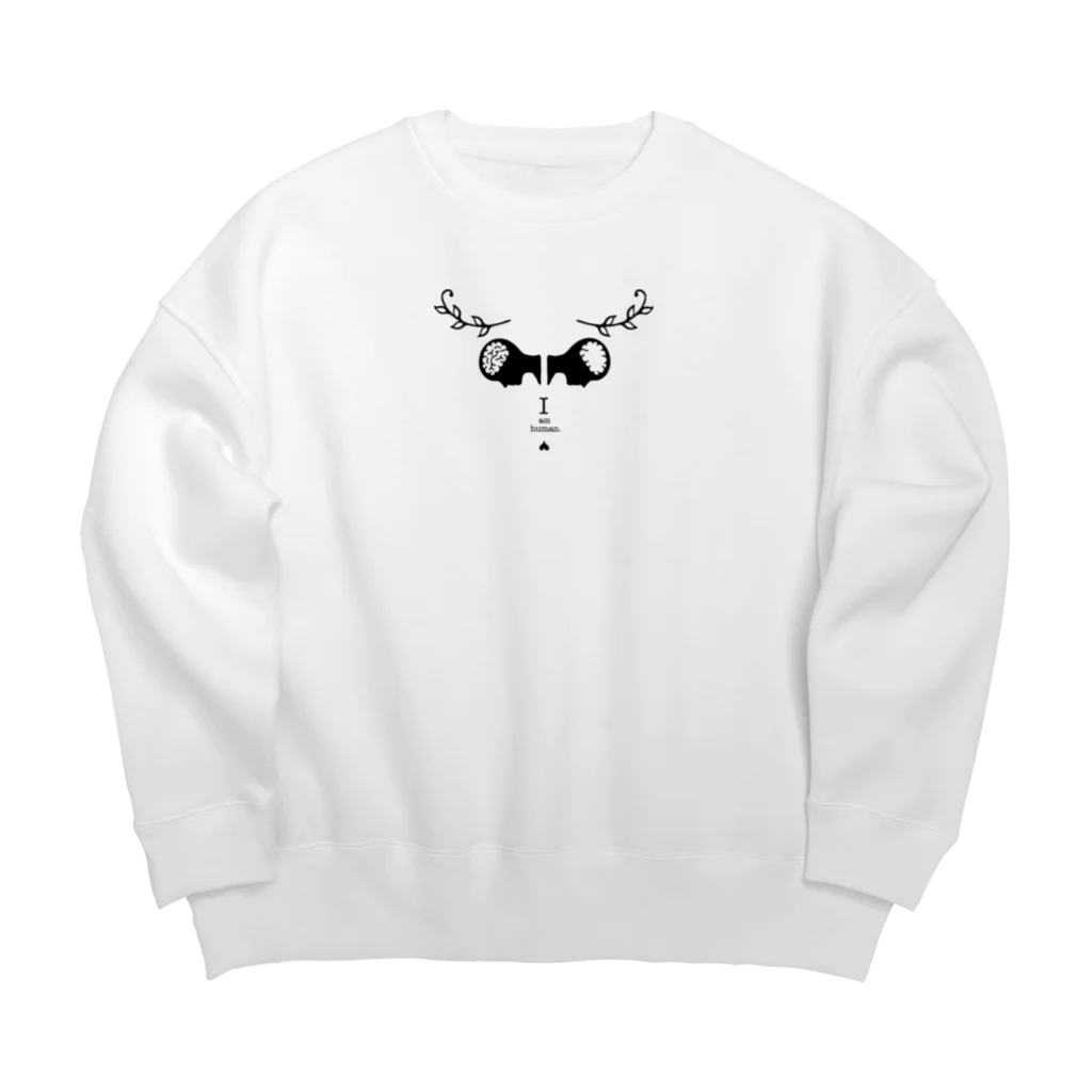 sapphirusのI am human.　Goat ver ♡『このアイテムについて』のメッセージをチェック Big Crew Neck Sweatshirt