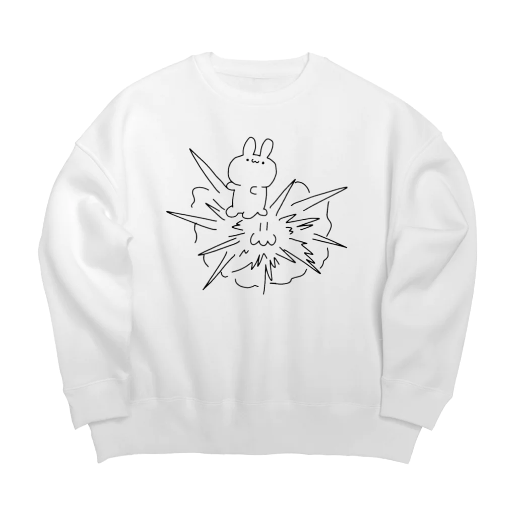 ちあきのおみせのbakuhatu Big Crew Neck Sweatshirt