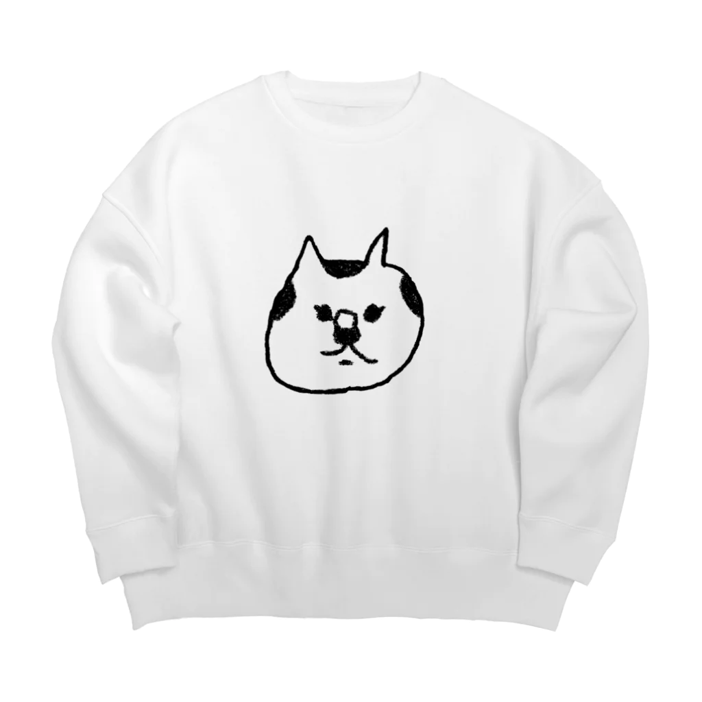 tsurukoのねこ Big Crew Neck Sweatshirt