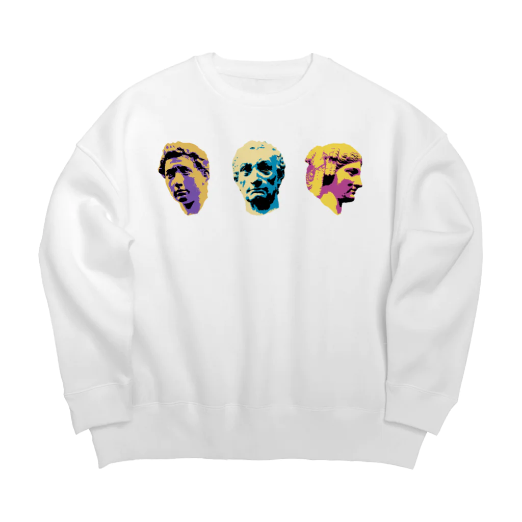 のぐちはるの石膏像 Big Crew Neck Sweatshirt