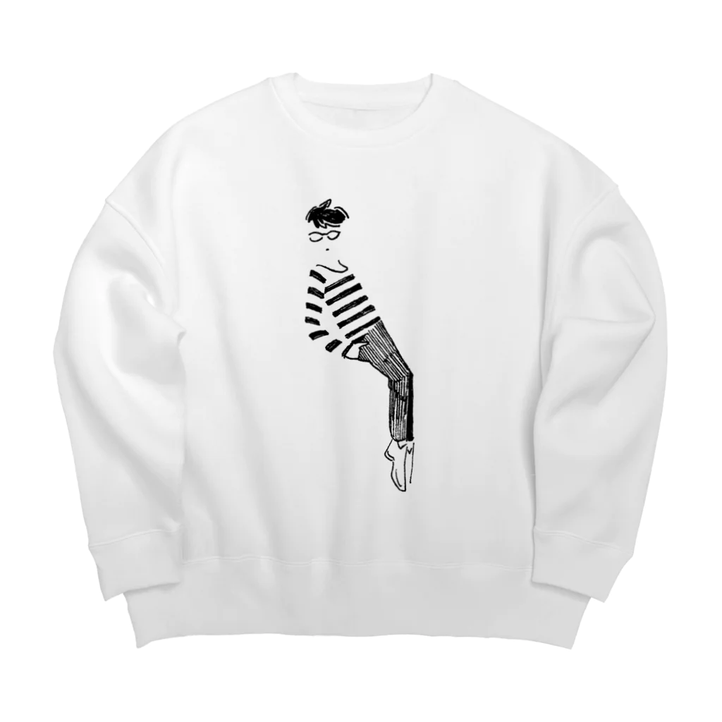 ジャスのつま先立ち Big Crew Neck Sweatshirt