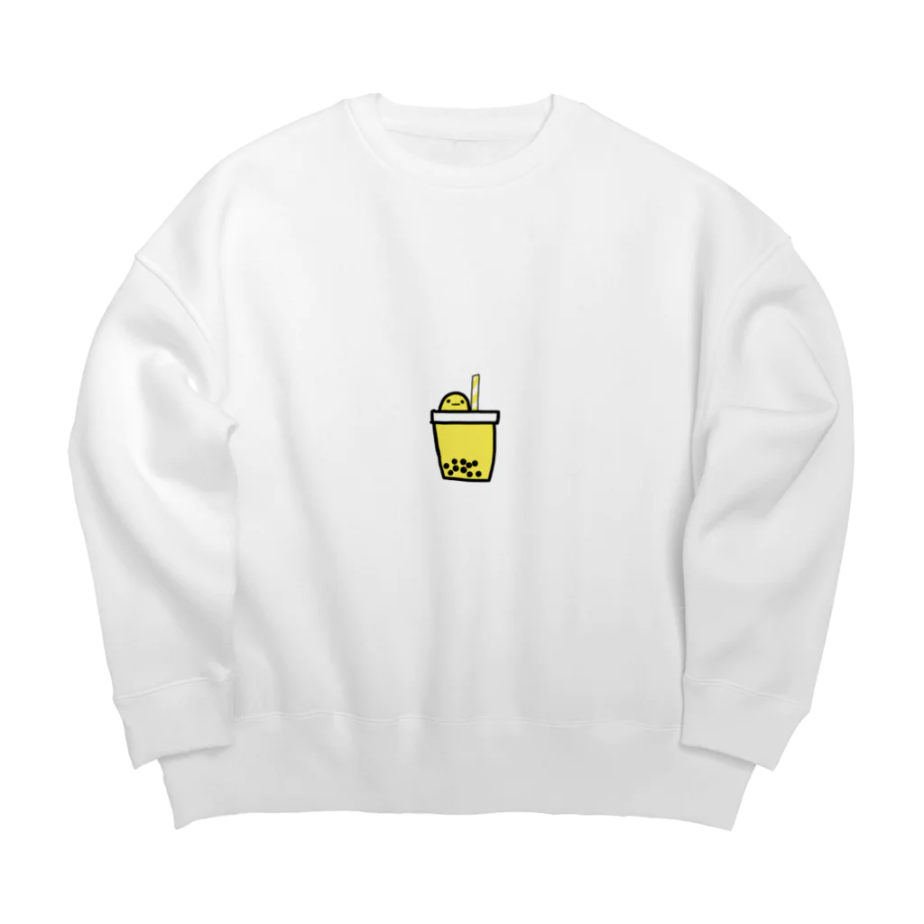 トロピカル大根無人販売所のタピバナミルクチー君 Big Crew Neck Sweatshirt