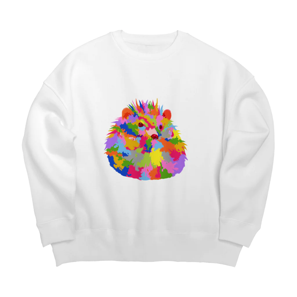 meiroのハリネズミ Big Crew Neck Sweatshirt