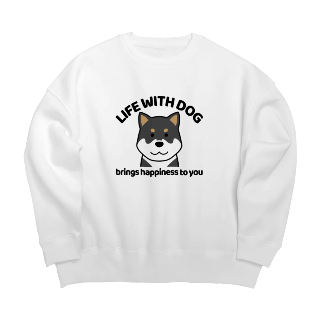 efrinmanの犬と共に（kuroshiba） Big Crew Neck Sweatshirt