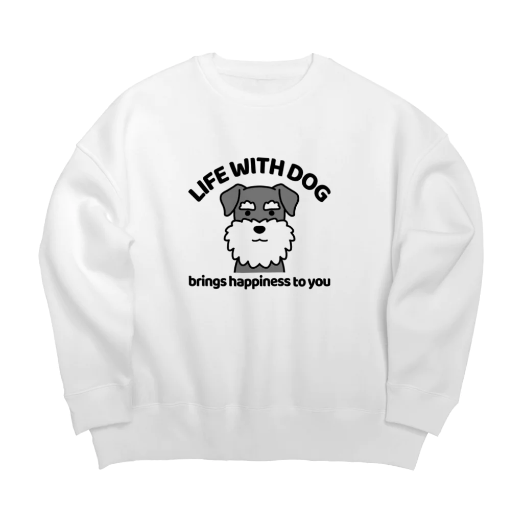 efrinmanの犬と共に（シュナウザー） Big Crew Neck Sweatshirt