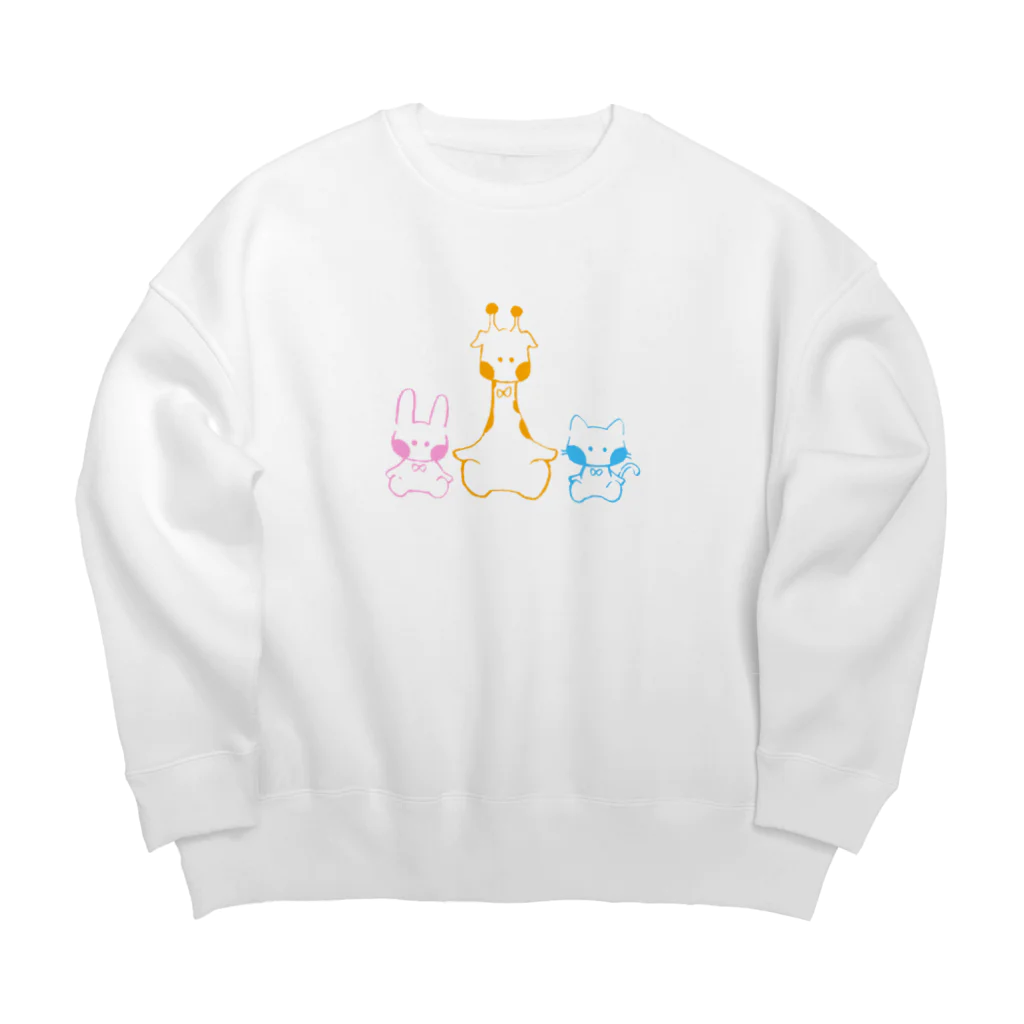 れとろあにまるずのれとろあにまるず Big Crew Neck Sweatshirt