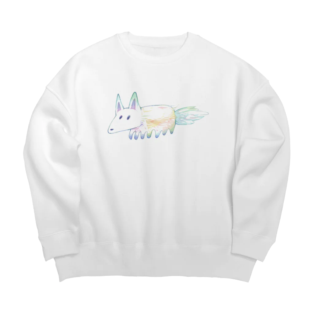 梅味の犬さん Big Crew Neck Sweatshirt