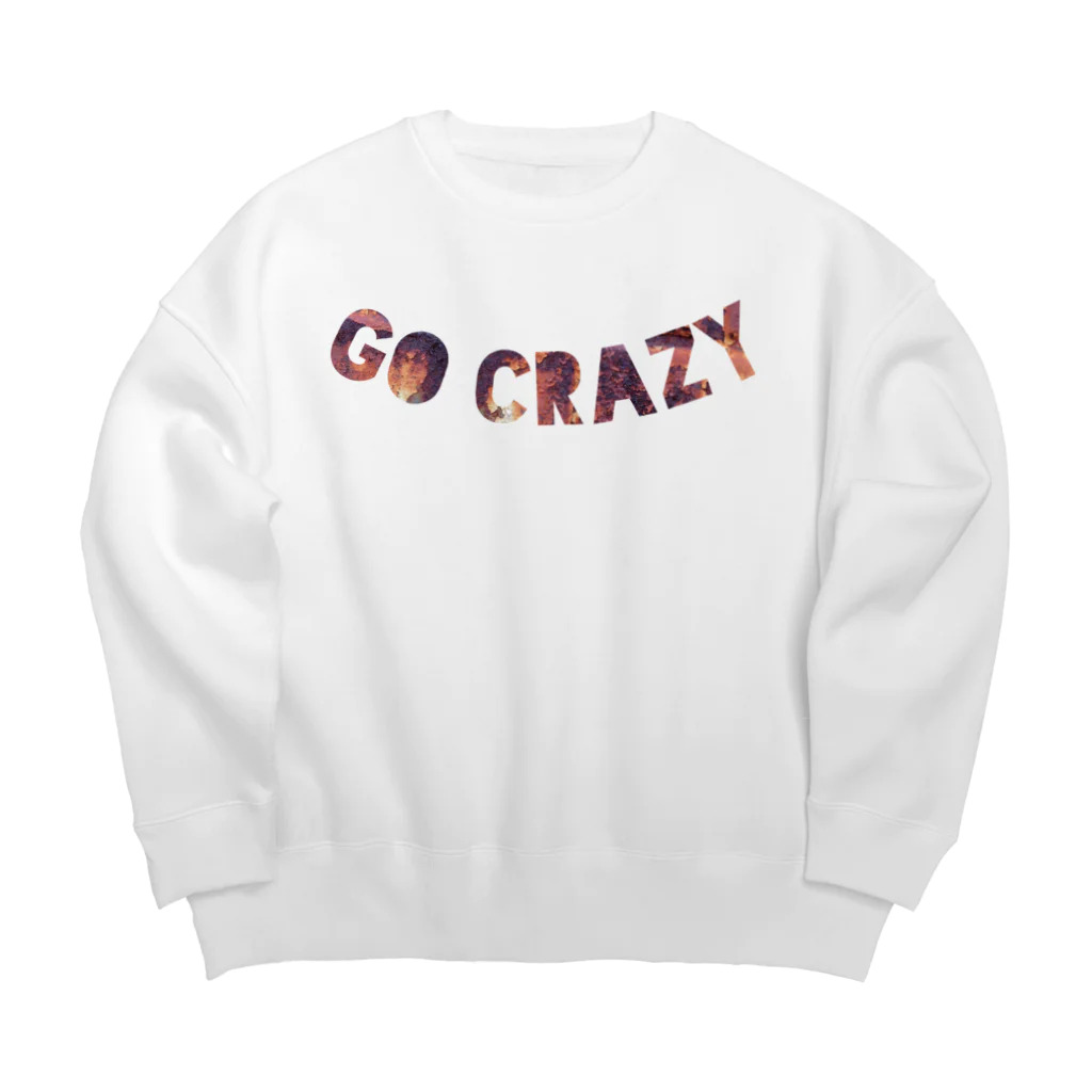 ぽよっとちよっとのGO CRAZY 錆仕様 Big Crew Neck Sweatshirt