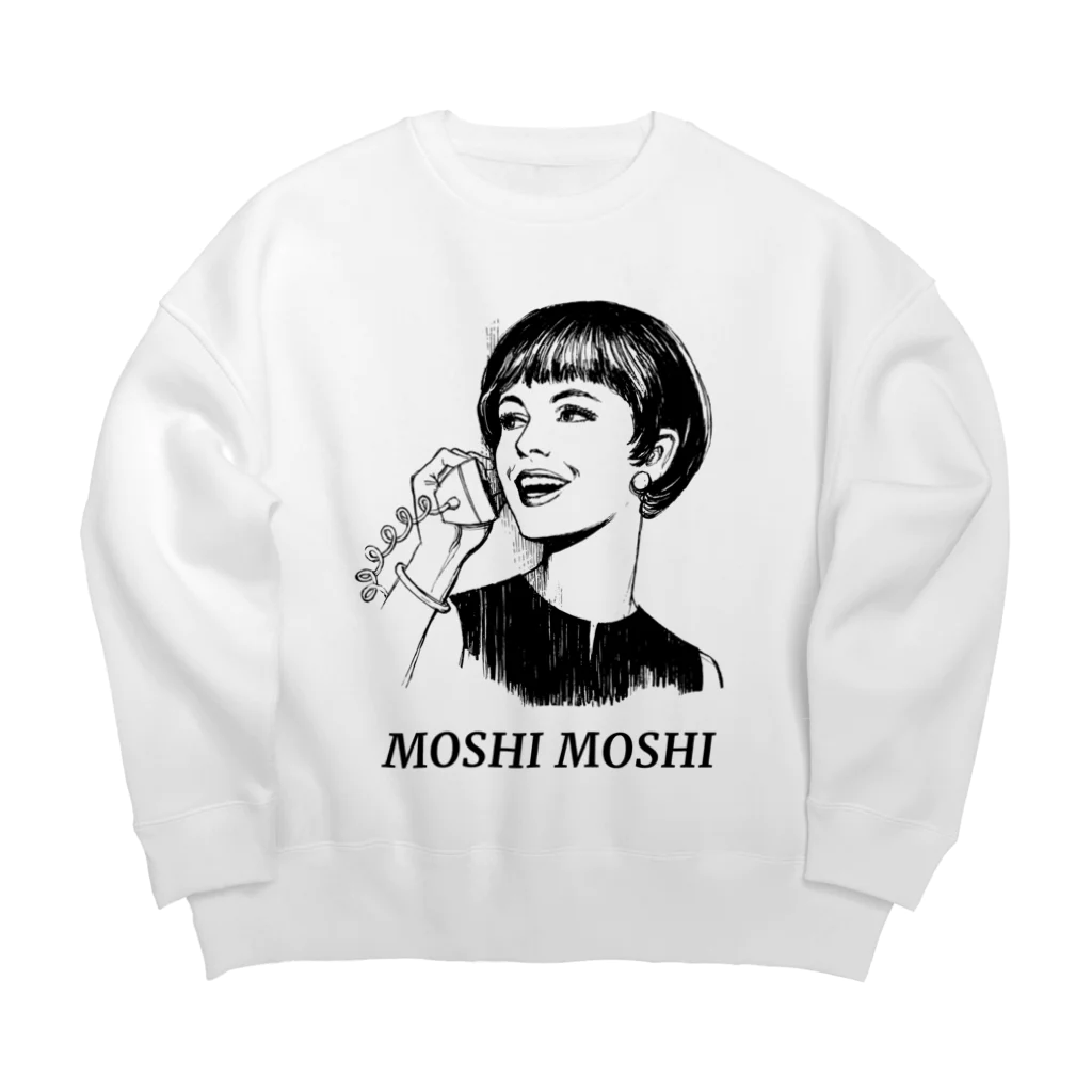 gemgemshopのMOSHI MOSHI Big Crew Neck Sweatshirt