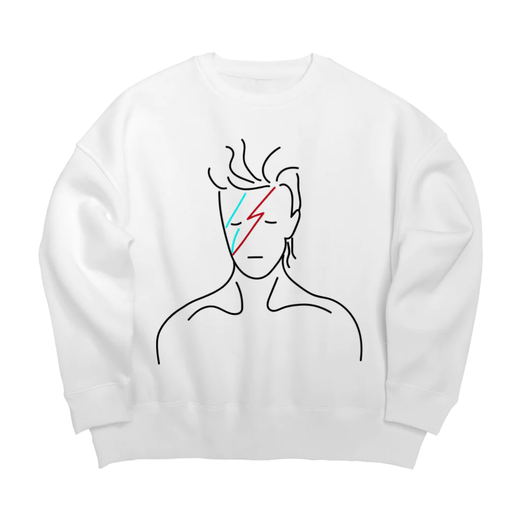 ぐにゃんじROCKのぐにゃっとボーイ Big Crew Neck Sweatshirt