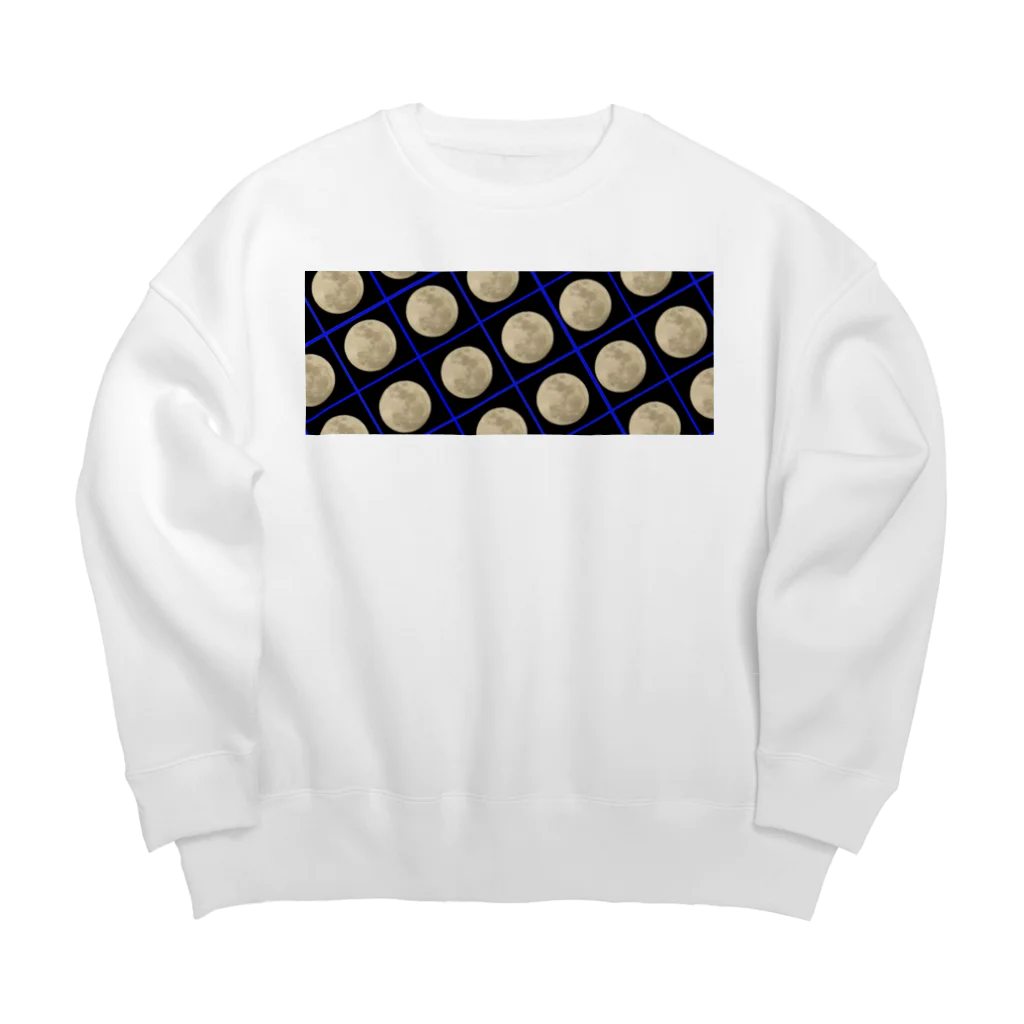 ENDER_007_Sの満月_青_左120 Big Crew Neck Sweatshirt