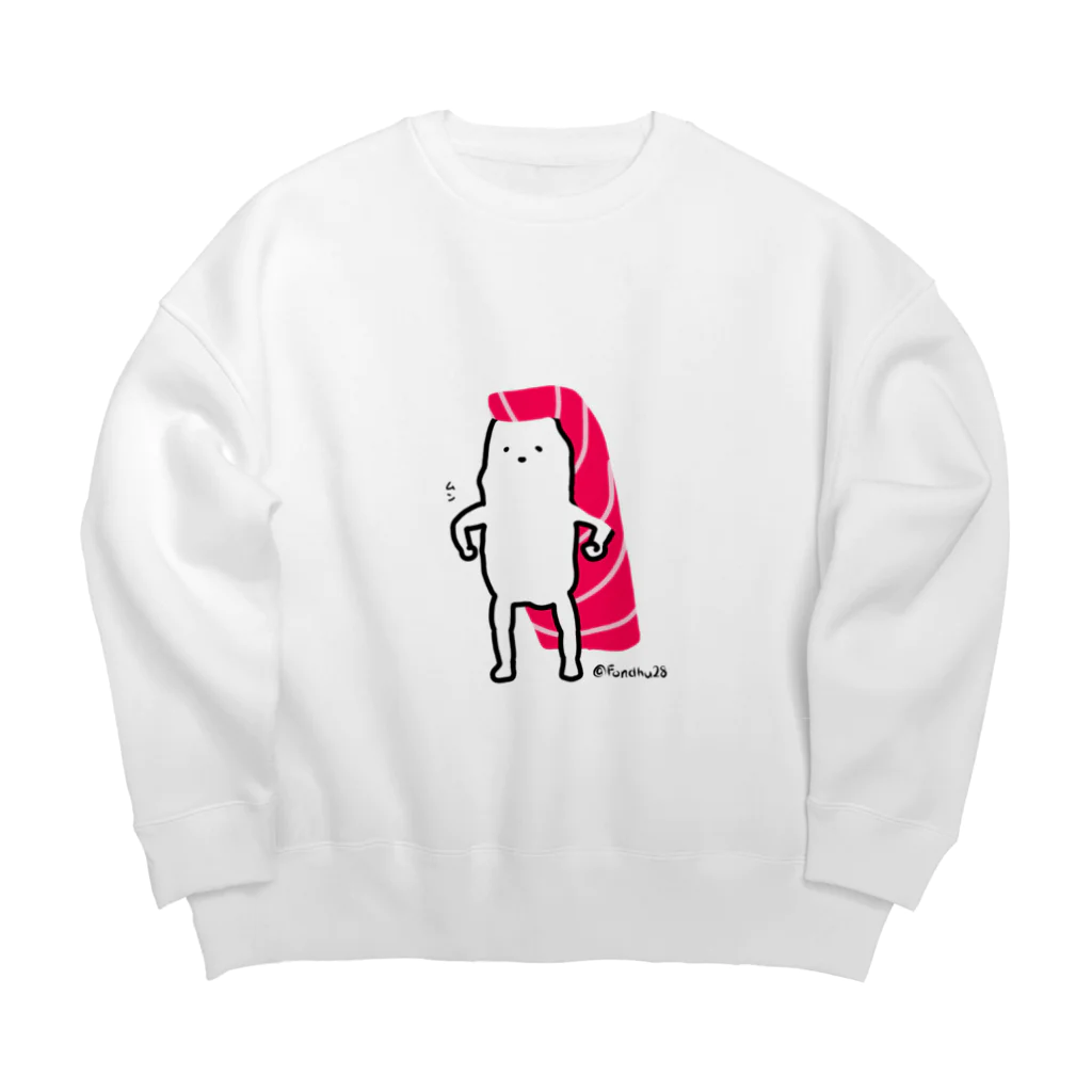 Fondhuのマグロマン参上 Big Crew Neck Sweatshirt