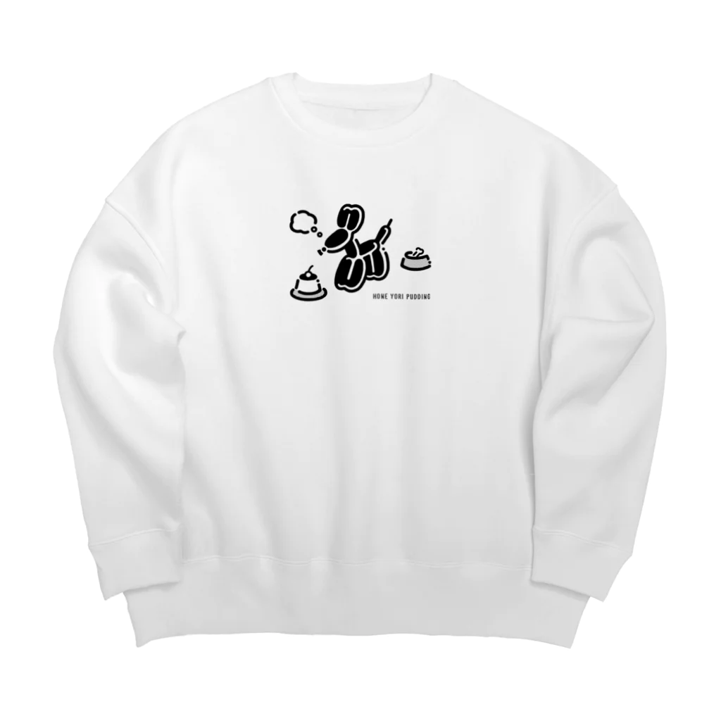 pum shopの骨よりプリン Big Crew Neck Sweatshirt