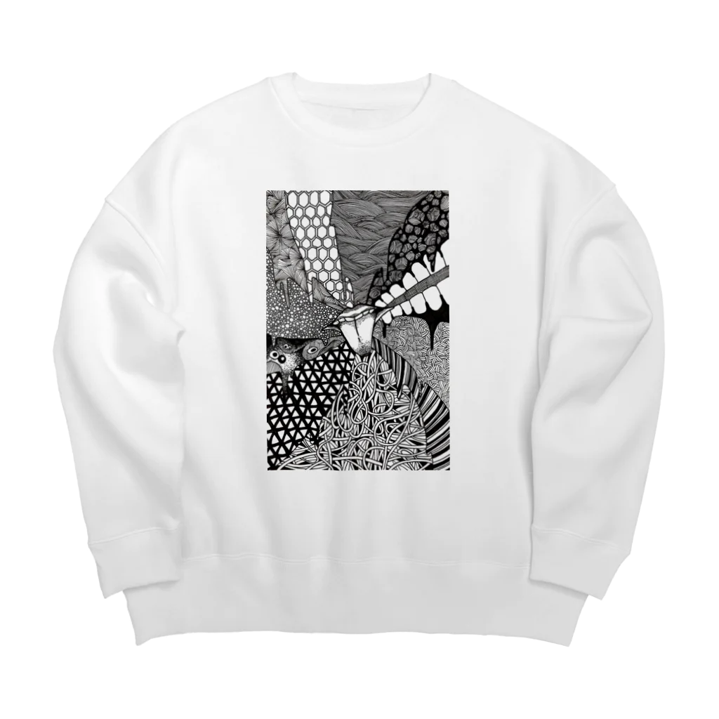 異星人生活日誌。のLie Lie Lie Big Crew Neck Sweatshirt