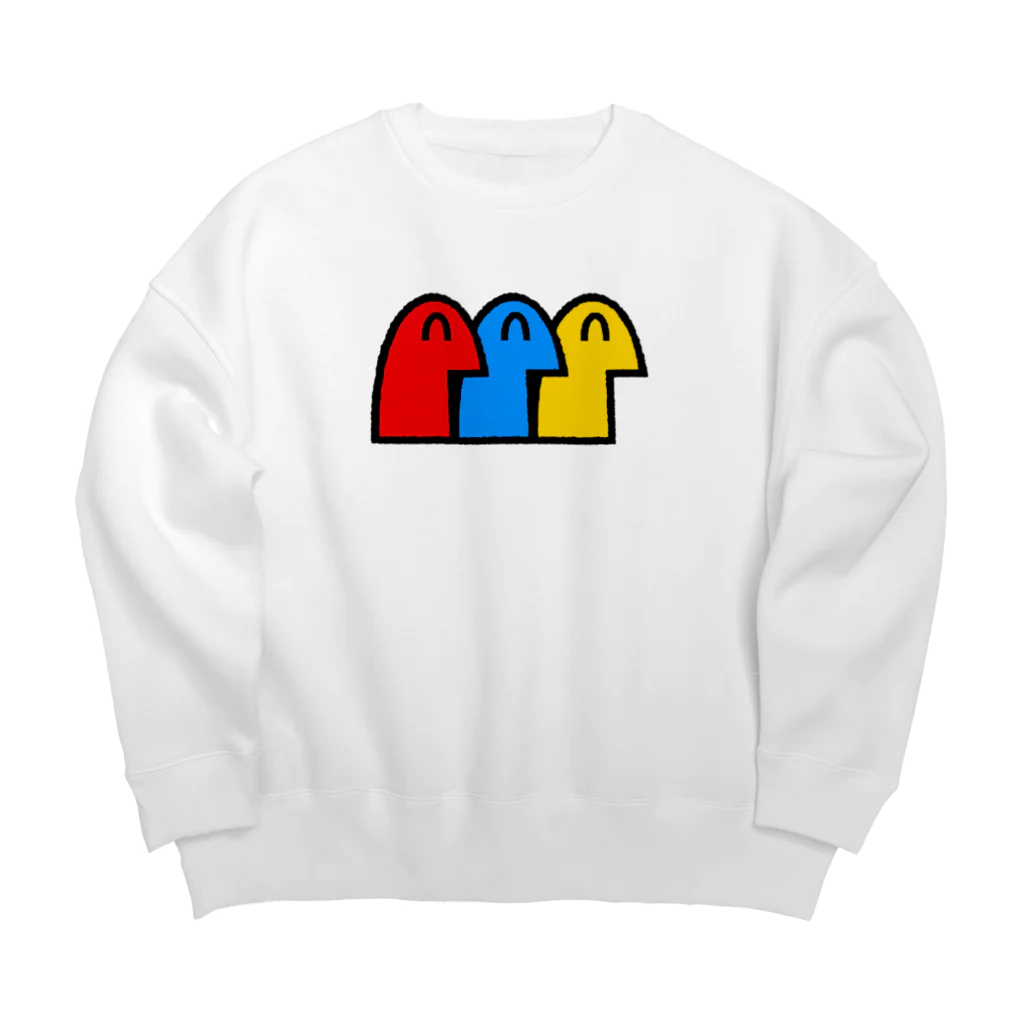 しりもとの色ちがいの人々 Big Crew Neck Sweatshirt