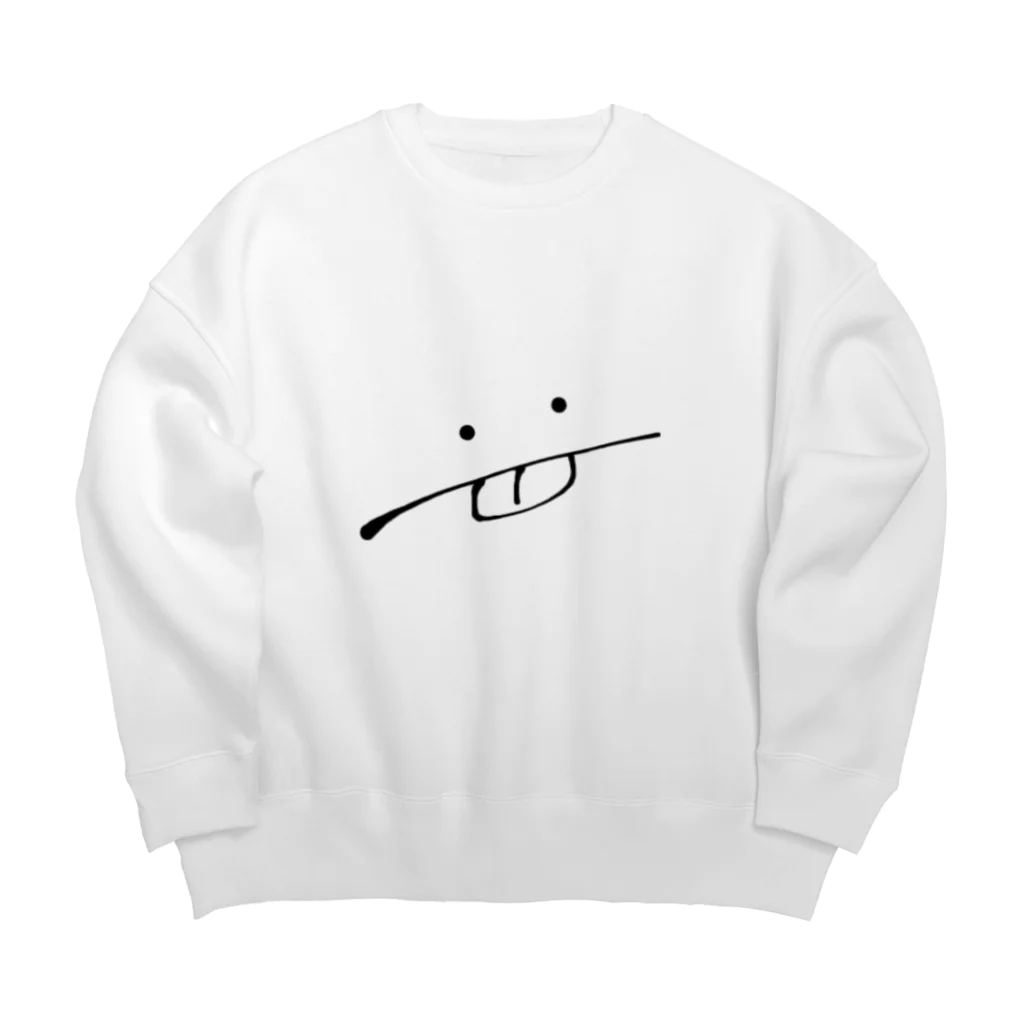 ﾀｹﾁのなめりかわさん Big Crew Neck Sweatshirt