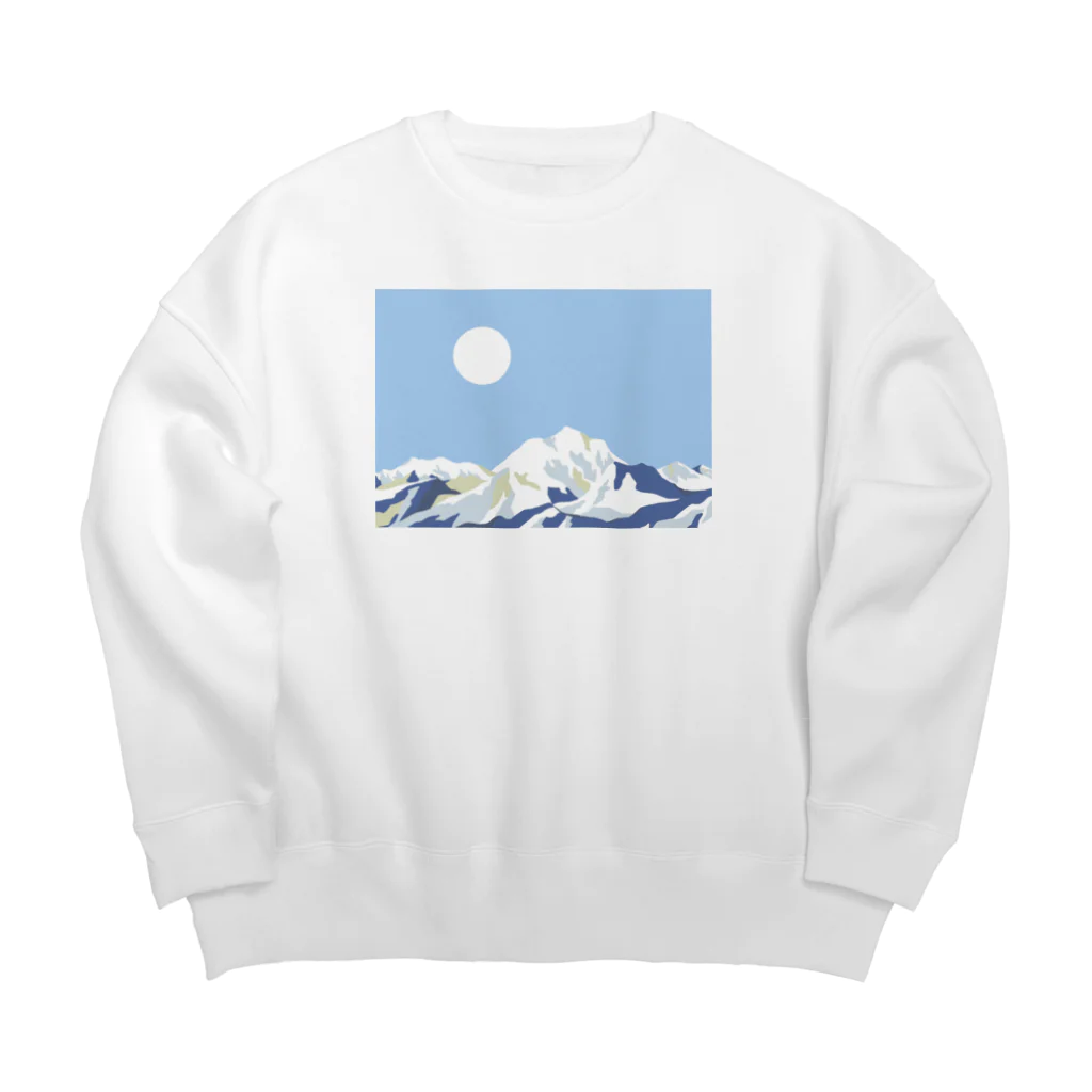 津田のゆきやまビッグシルエットフーディー Big Crew Neck Sweatshirt