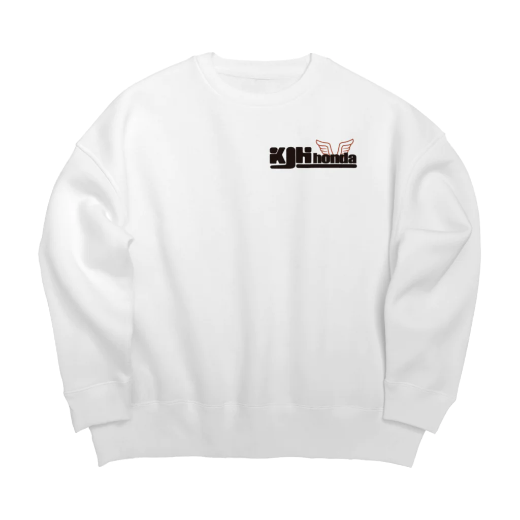 ぽんだぁのKJHhonda白シリーズ Big Crew Neck Sweatshirt