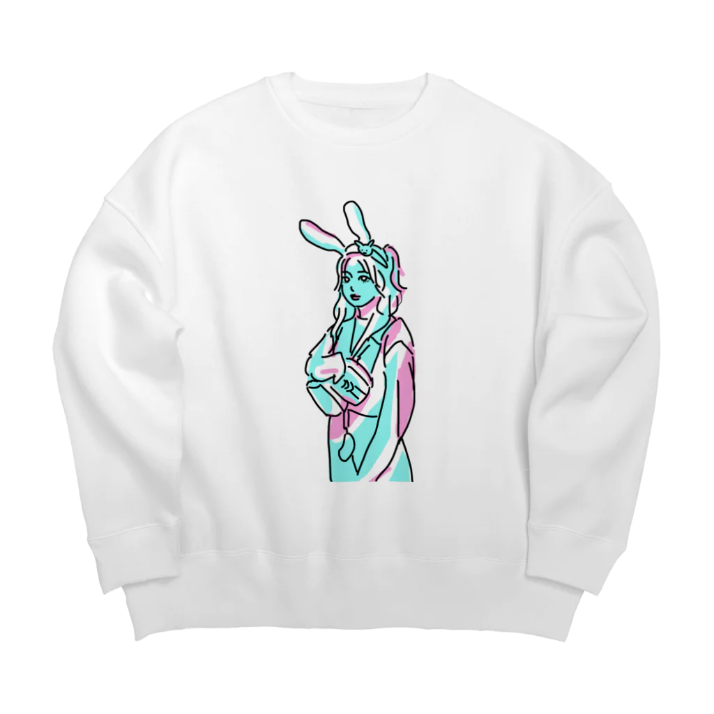 CRUDEのゆちカラほー Big Crew Neck Sweatshirt