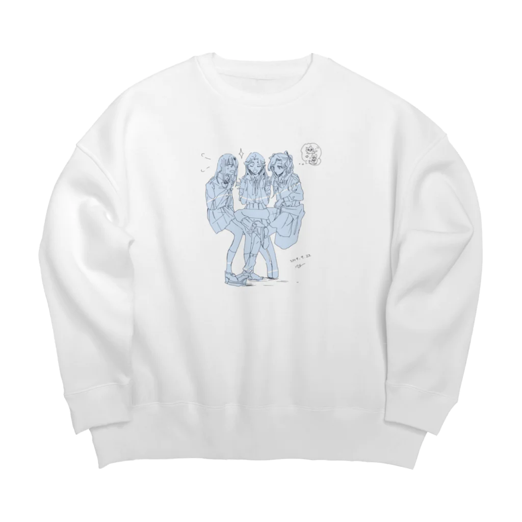 🎋🍮でに🐛🕳️の放課後マックや Big Crew Neck Sweatshirt