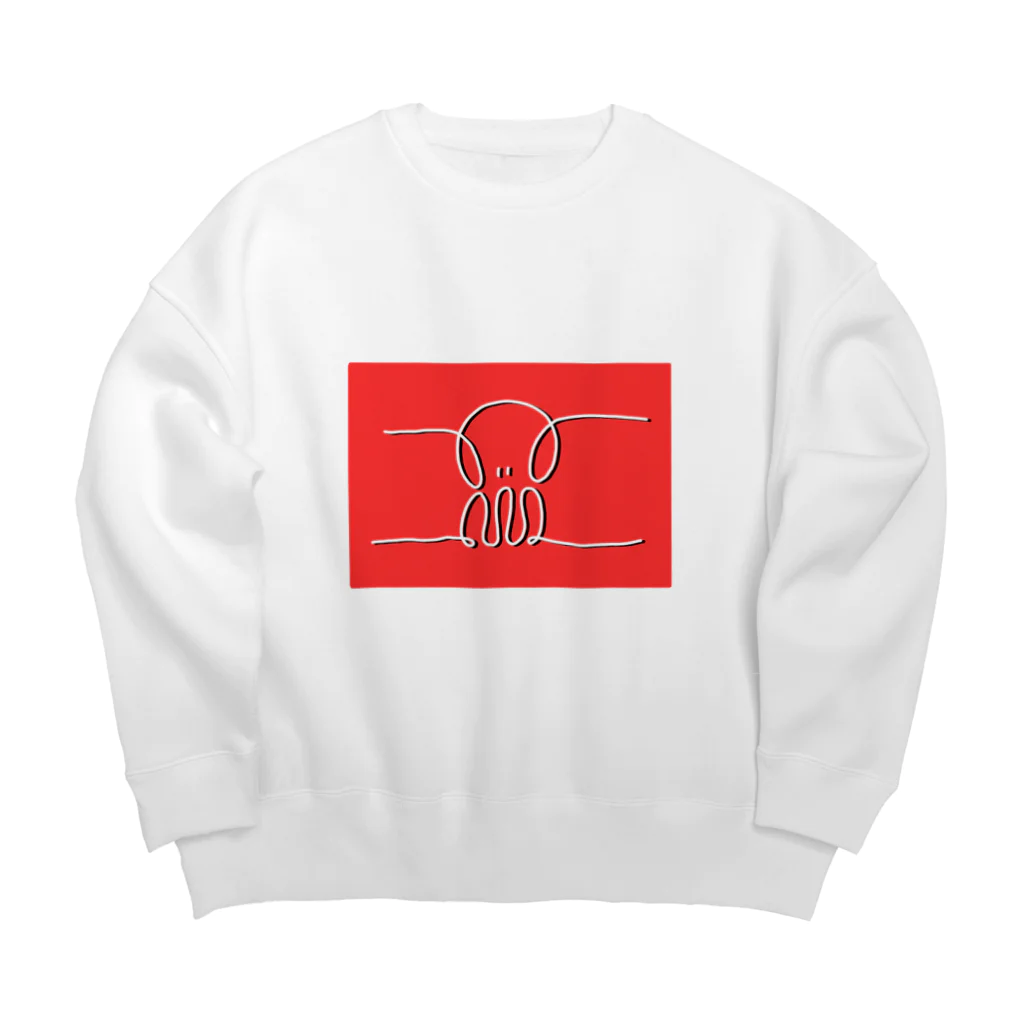 うぱうぱのおみせのたこちゃんすうぇっと Big Crew Neck Sweatshirt