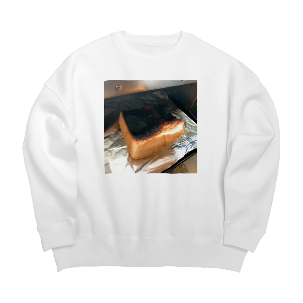 o_omeganeo_oの焦げパン Big Crew Neck Sweatshirt