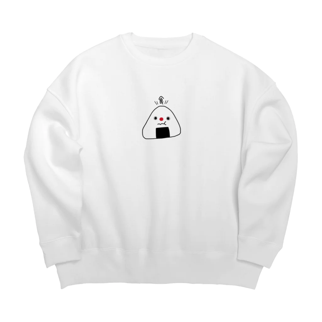 puppy puppyのもぐもぐおにぎりくん Big Crew Neck Sweatshirt