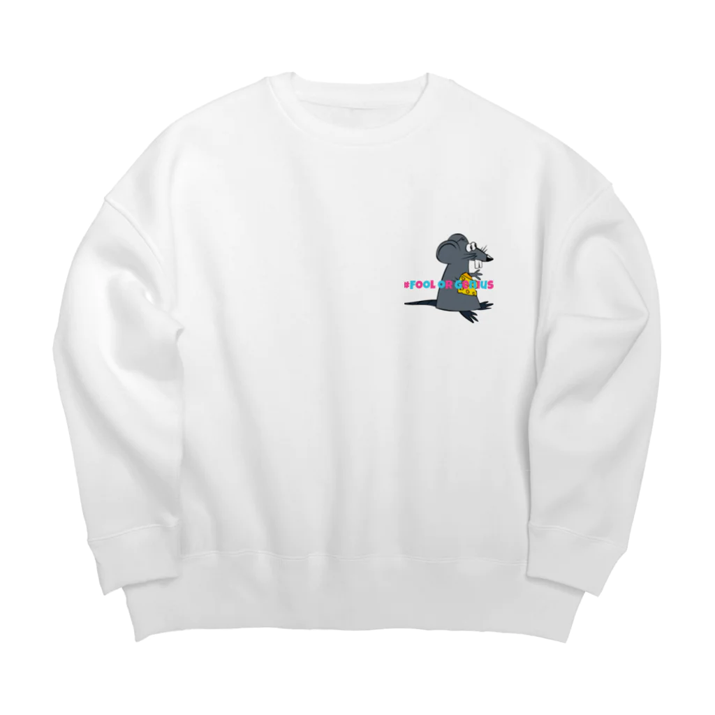 Fool-or-Geniusのネズミボーイ Big Crew Neck Sweatshirt