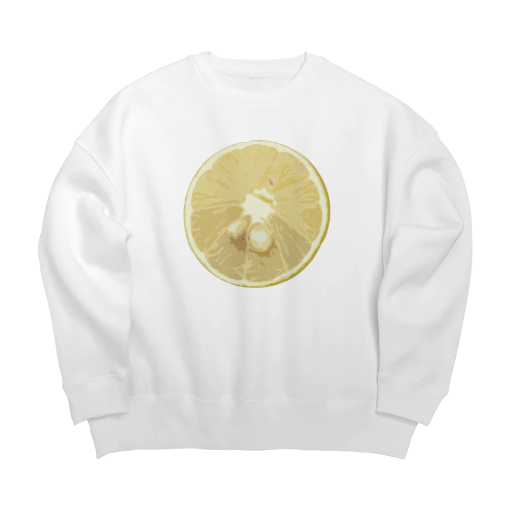 NORITAMAのLemon　レモン輪切り Big Crew Neck Sweatshirt